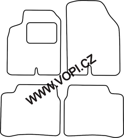 Autokoberce Hyundai Sonata 1999 - 2001 Colorfit (1814)